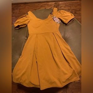 Yellow Dress by BooHoo